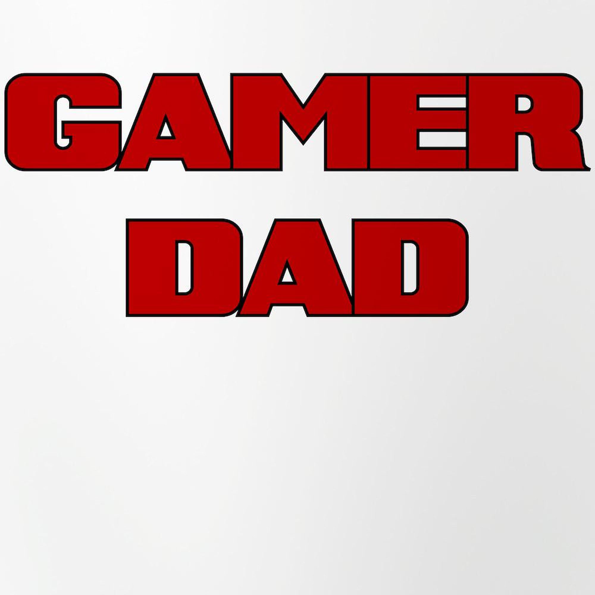 GAMER DAD 16 oz Pint Glass - Funny Video Game Themed Beer Mug for Fathers Day Gift, Gaming Party & Man Cave Decor