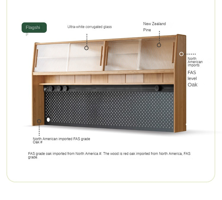 Solid Oak Wood Locker - Multi-Functional Storage Cabinet with Shelves & Drawers - Perfect for Entryway, Bedroom, or Office Organization