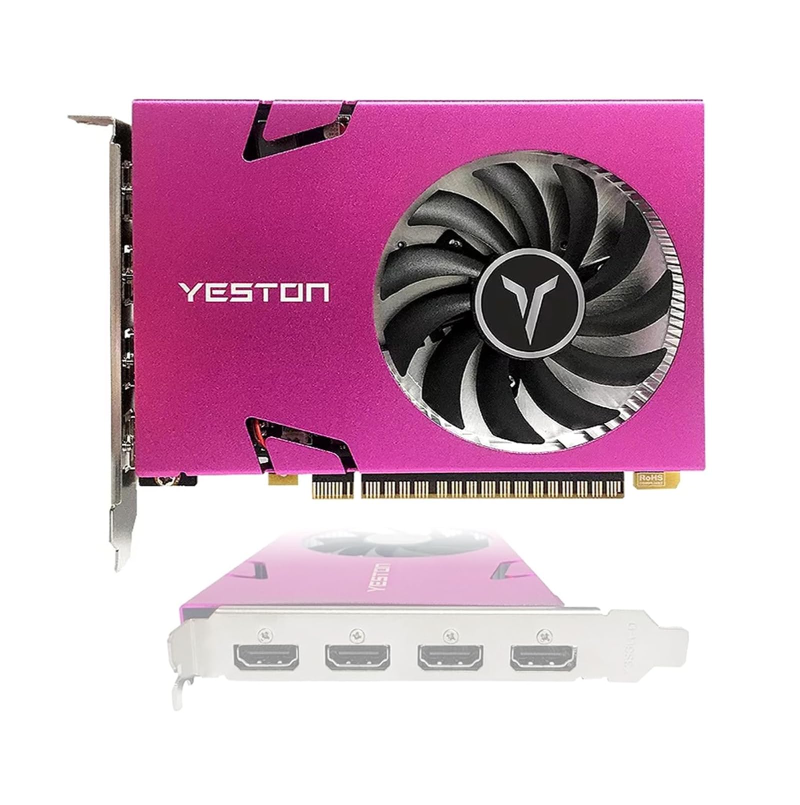 Yeston GT730 4GB DDR3 128-bit Gaming Graphics Card with 4 HDMI Ports - 993/1600MHz, 4-Screen Support, 10bit HDR - Perfect for Multi-Monitor Gaming, Home Theater & Office Workstations