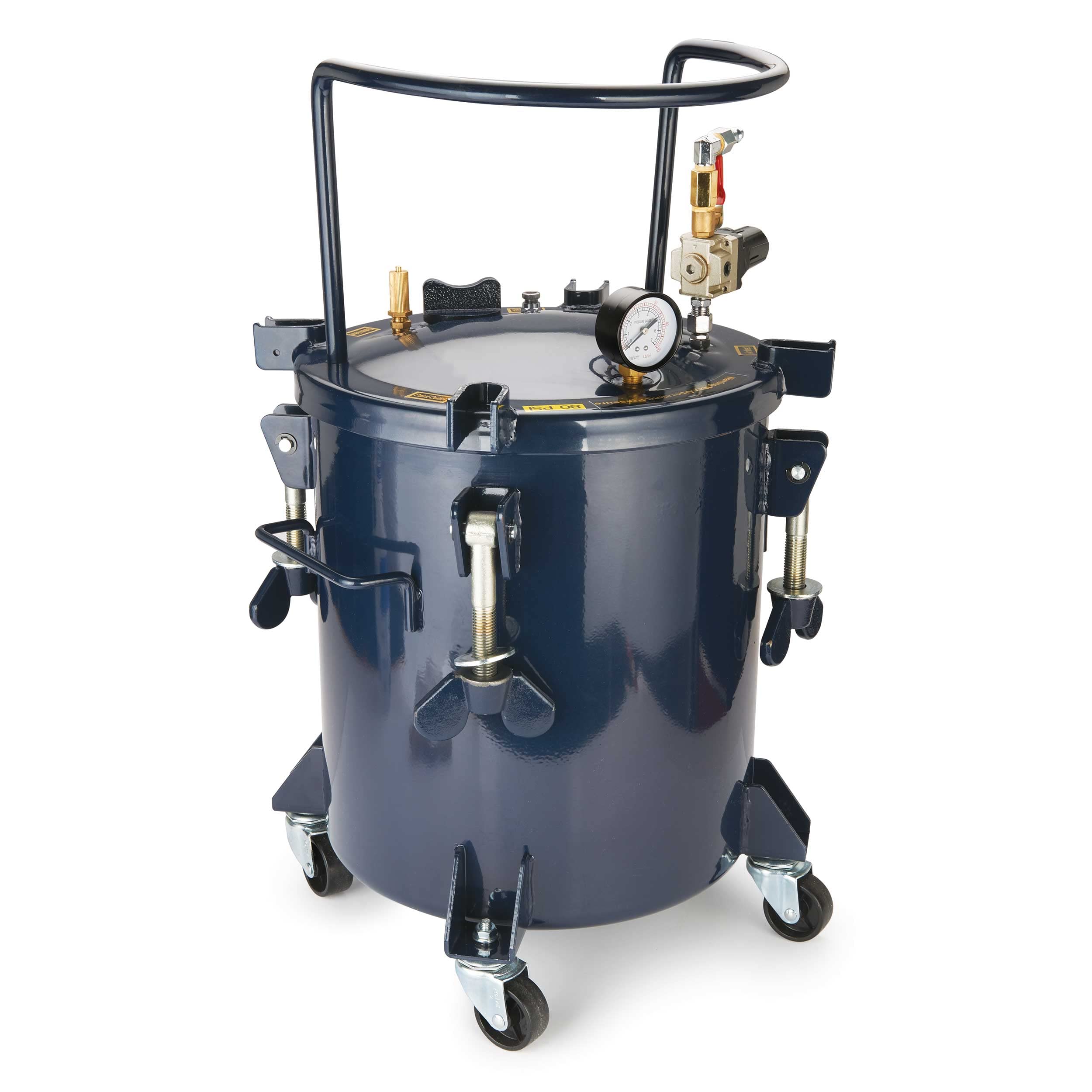 California Air Tools 365CW Pressure Pot for Resin Casting - 5 Gallon Capacity, 80 PSI, Durable Steel Construction - Perfect for Epoxy Resin Art, Jewelry Making, and DIY Craft Projects