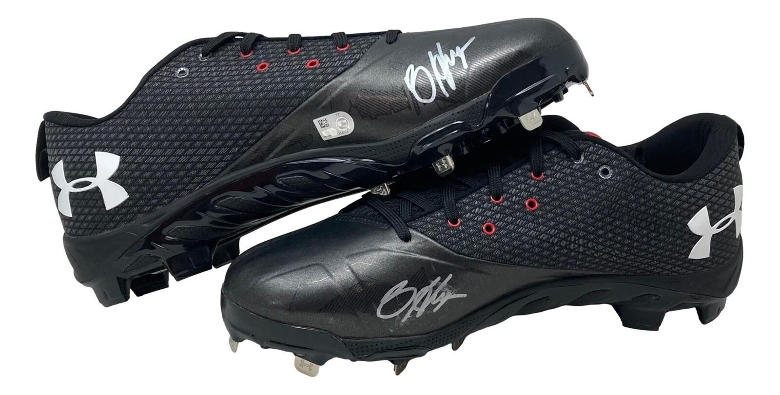 Bryce Harper Autographed Game-Issued Philadelphia Phillies Under Armour Cleats - Size 3 - Official Fanatics Authentic - Perfect for Baseball Memorabilia Collection & Sports Fan Gifts