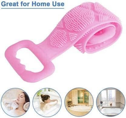 Premium Bath Brush with Long Handle - Exfoliating Back Scrubber for Dead Skin Removal - Body Wash Brush for Men, Women & Kids - Perfect for Shower, Spa & Home Bathing (Multicolor)