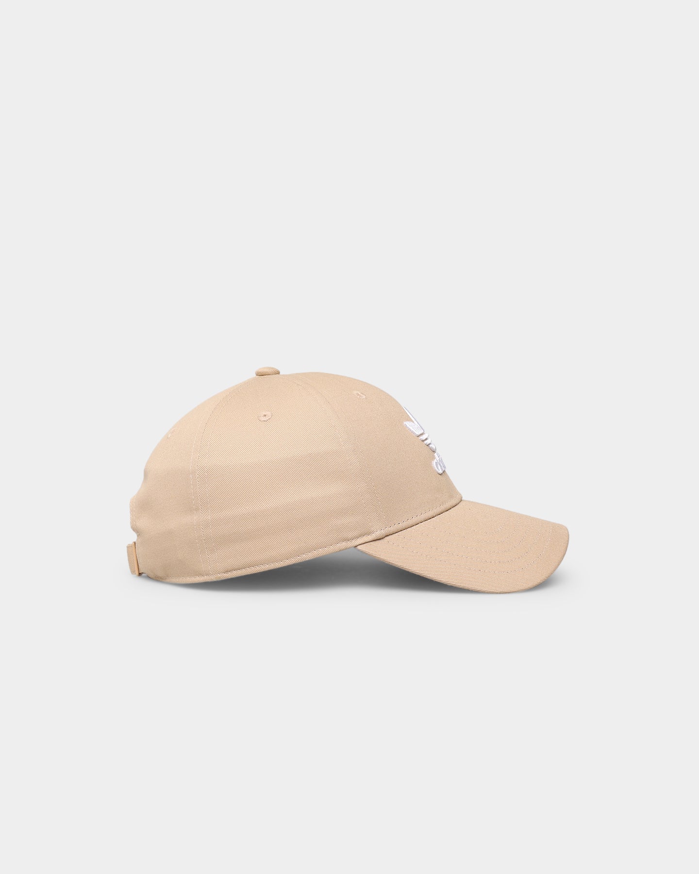 Adidas Baseball Cap Classic Trefoil Strapback Hat for Men & Women - Beige Casual Adjustable Snapback for Sports, Outdoor & Streetwear Fashion