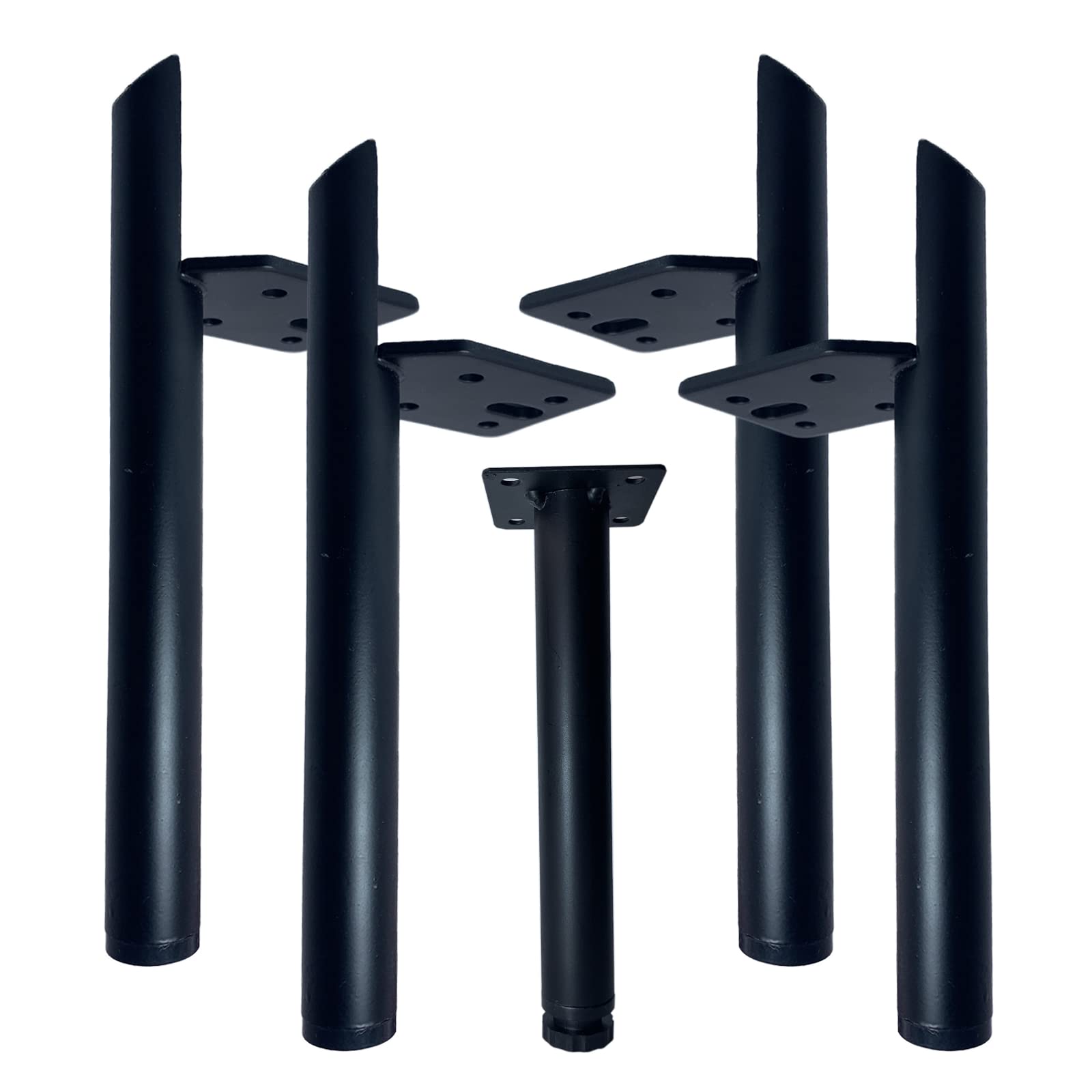 7 Inch Black Metal Furniture Legs for Coffee Tables, Couches, Chairs, Dressers, TV Stands & Cabinets - Heavy Duty Sofa Legs for Home & Office Furniture (Set of 4) - Perfect for Modern Living Room, Bedroom & Office Decor