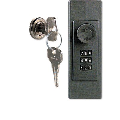 72-Key Locking Key Cabinet - Brushed Aluminum Wall Mount Key Storage Box (11.75