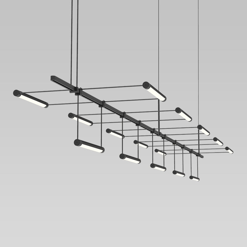 15-Light Modern Pendant Chandelier - Elegant Dining Room Lighting for Kitchen Island, Living Room & Bedroom