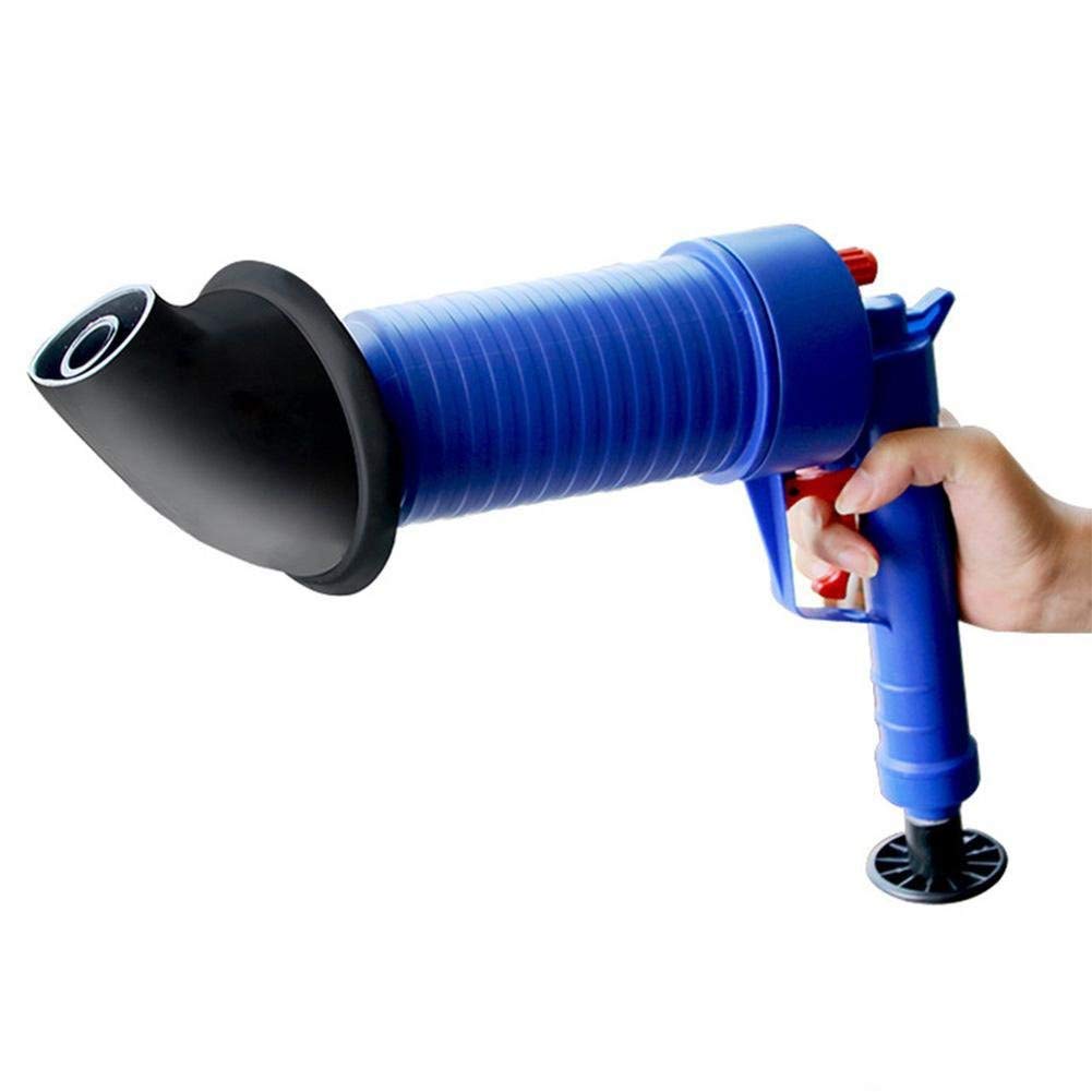 High Pressure Air Drain Blaster - Powerful Drain Clog Remover & Sink Plunger for Bathroom, Toilet, Shower, Kitchen - Unclog Pipes Fast in Bathtubs, Sinks & Drains - Ideal for Home Plumbing Emergencies & Routine Maintenance