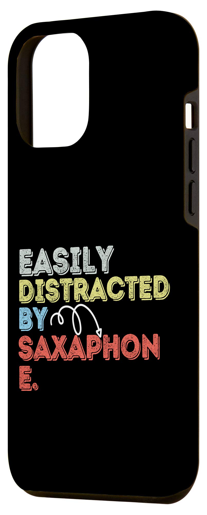 Funny Saxophone iPhone 12 Pro Max Case - Cute Sax Design for Men & Women - Perfect Gift for Musicians & Music Lovers - Great for Concerts, Gigs & Daily Use