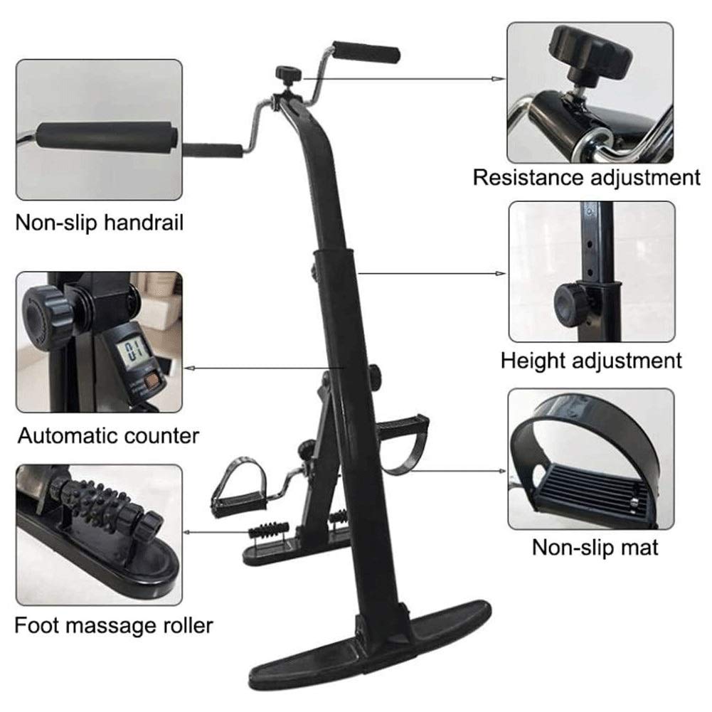 Under Desk Bike Pedal Exerciser - Portable Arm & Leg Exercise Machine for Home & Office - Compact Fitness Equipment for Seniors & Adults - Improve Circulation & Mobility While Sitting - Perfect for Work, Study, or Watching TV