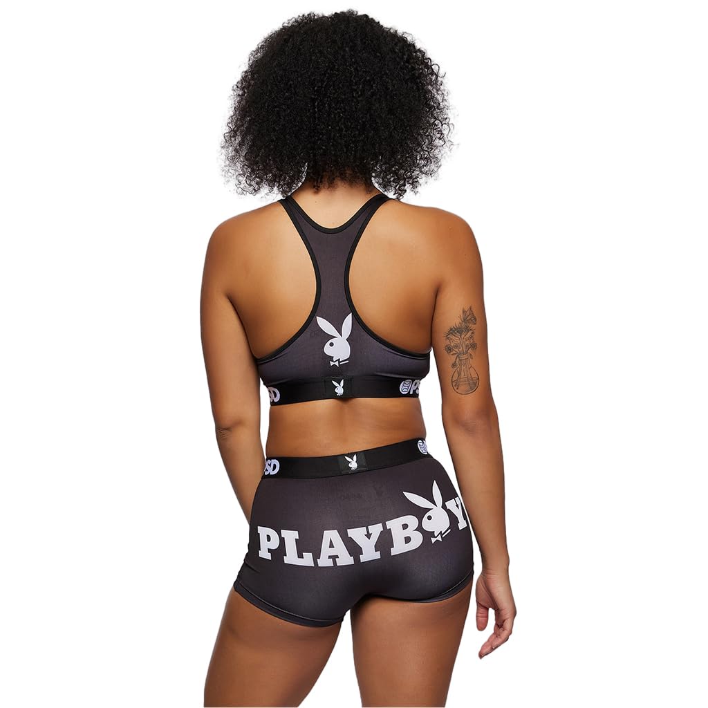Playboy Women's Boy Shorts - Full Coverage Stretch Underwear for Women | Comfortable & Breathable Panties for Daily Wear, Lounge & Sleep