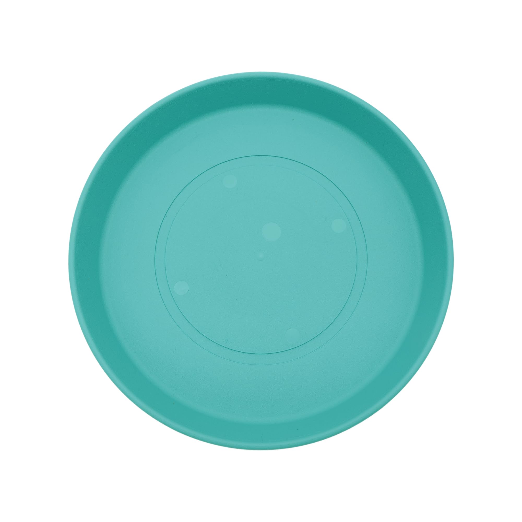HC Companies 17.5-inch Round Prima Plastic Plant Saucer - Indoor/Outdoor Flower Pot Tray for Water Drainage - Durable Dusty Teal Plant Base - Perfect for Potted Plants, Garden Decor & Home Gardening (Pack of 1)
