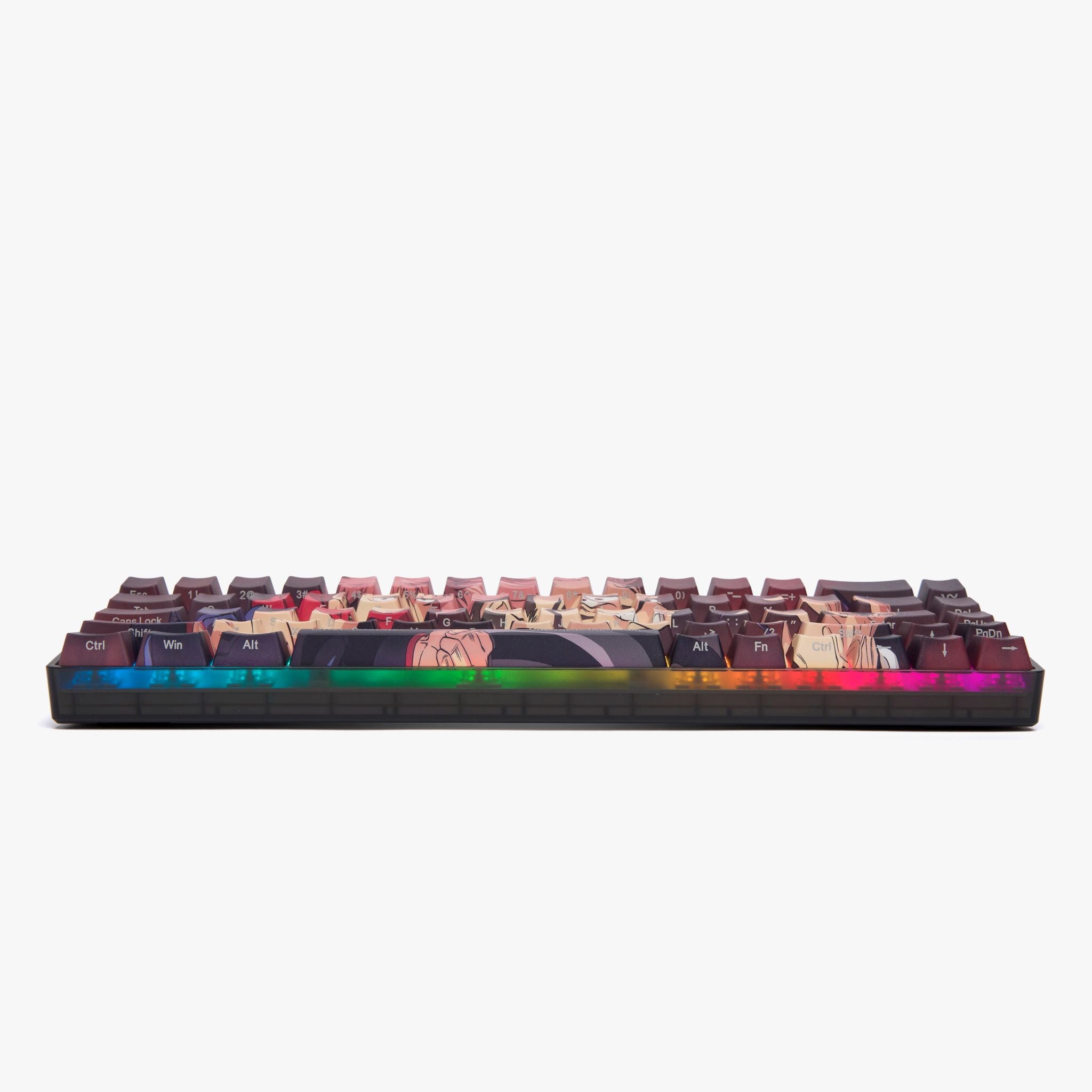 JJK x HG Basecamp 65 Mechanical Keyboard - Sukuna Themed Custom Gaming Keyboard with RGB Backlight | Perfect for Anime Fans, Esports & Office Work