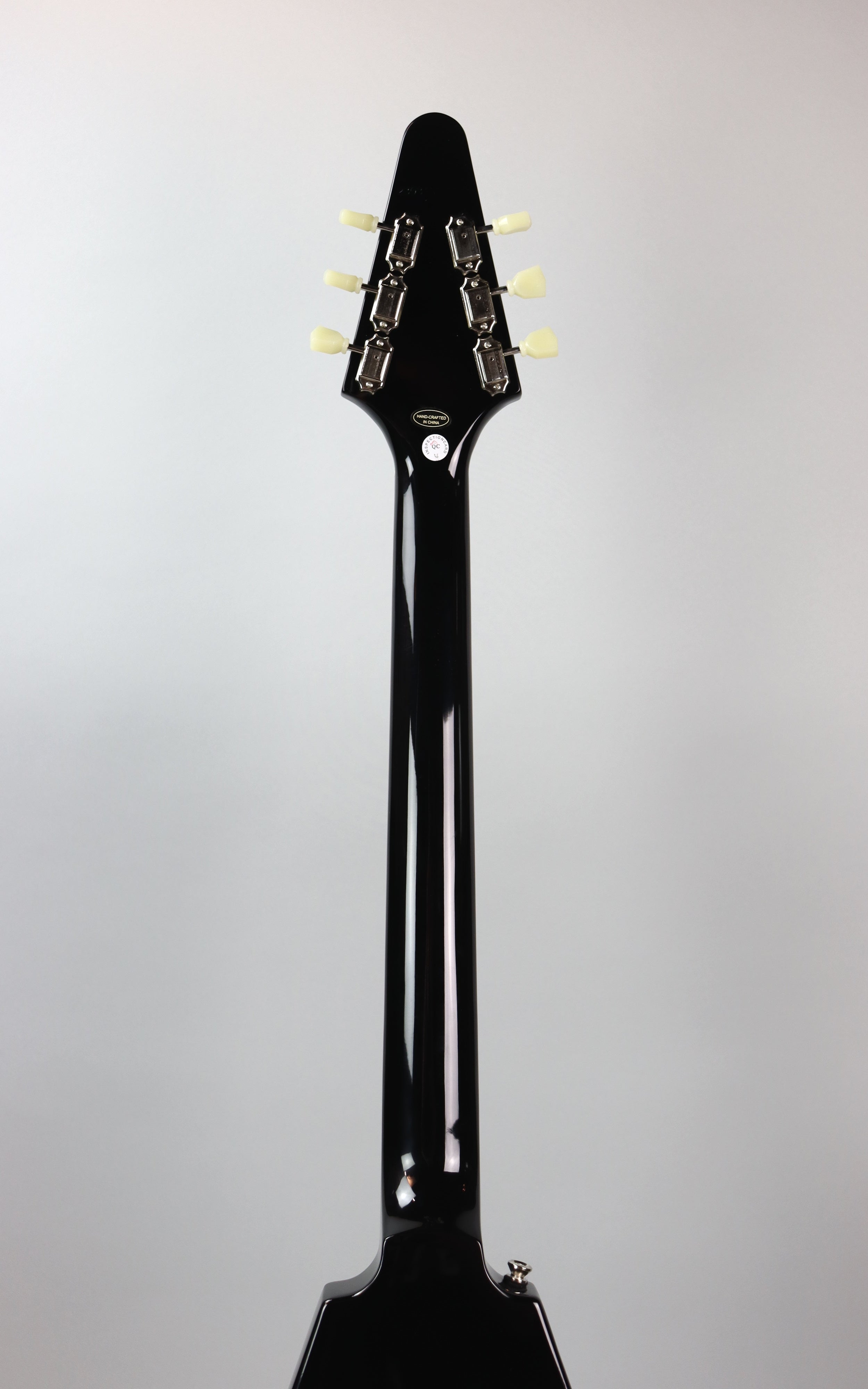 Epiphone Flying V Electric Guitar - Ebony Finish | Rock & Metal Performance Guitar for Stage & Studio