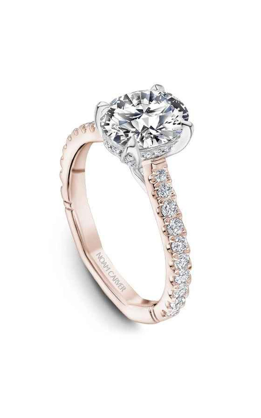 Noam Carver Atelier A007 02RWA Diamond Engagement Ring - 14K White Gold Wedding Band for Women, Perfect for Proposals & Anniversaries
