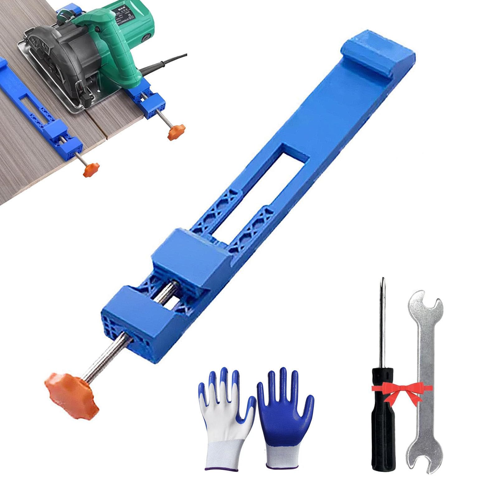 Precision Wood Cutting Guide - Adjustable Saw Clamp for DIY & Carpentry