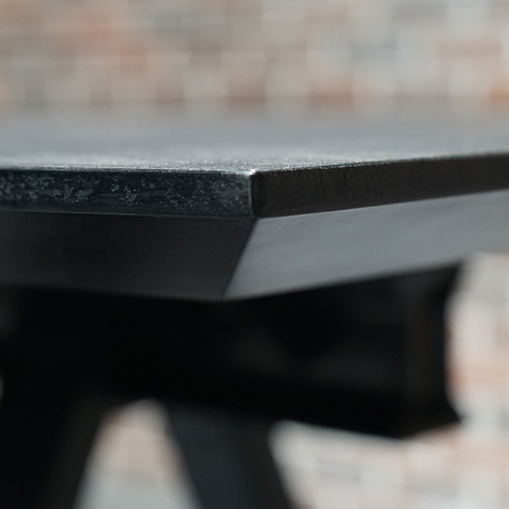 Premium DOLAN 2.4M Boardroom Meeting Table - Black Concrete Finish for Professional Office & Conference Room Settings