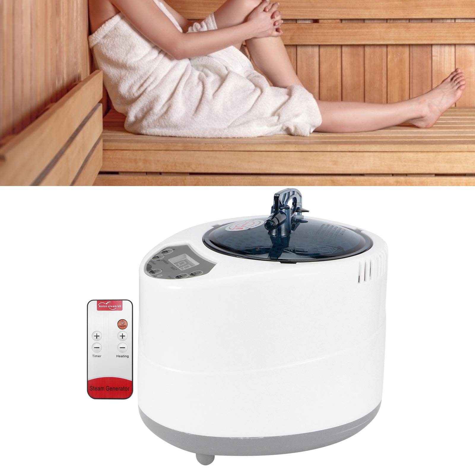 2.8L 1500W Portable Sauna Steam Generator for Home Spa & Body Therapy - Digital Control Panel, Anti-Corrosion Design | Perfect for Relaxation, Detox & Shower Steam Sessions