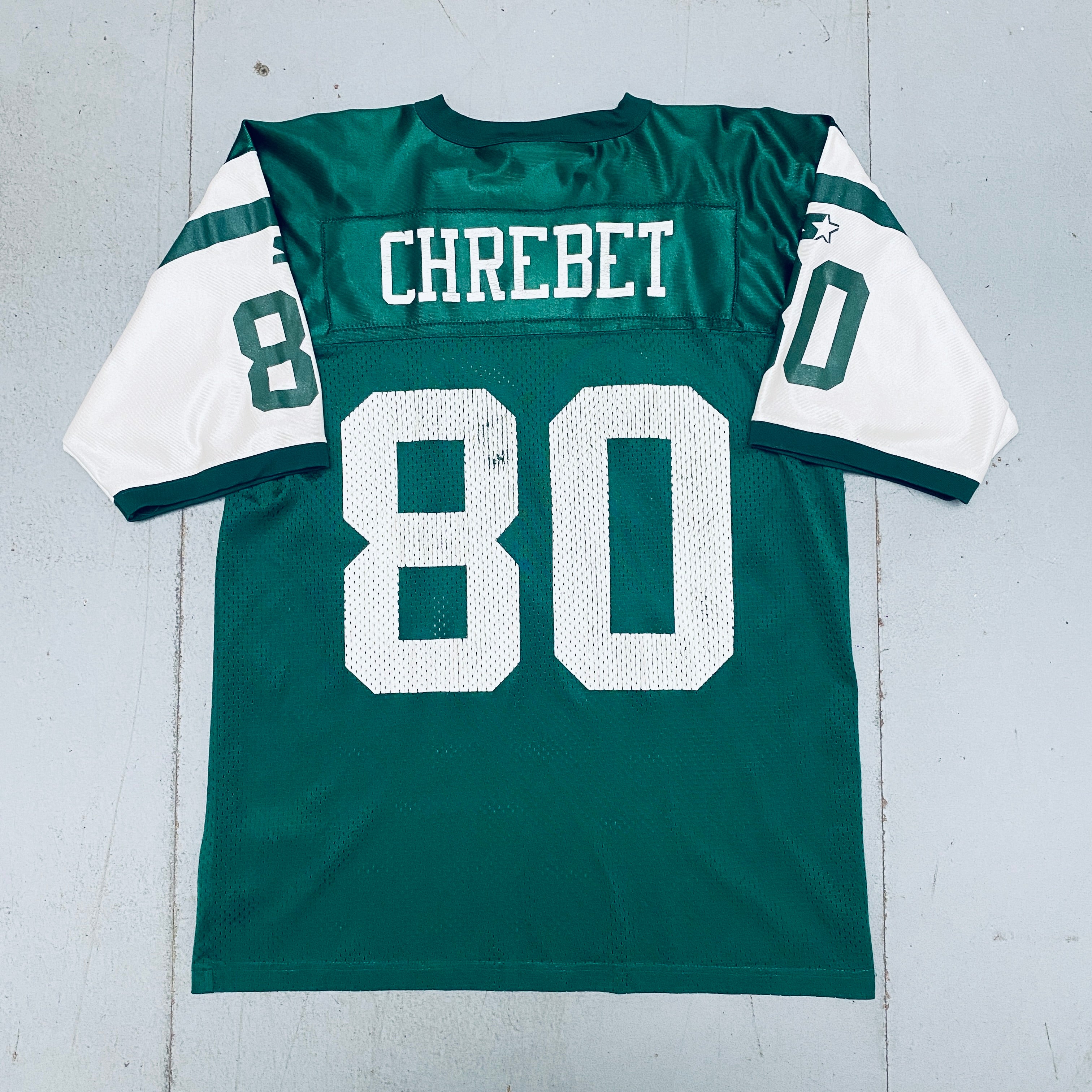 Wayne Chrebet New York Jets 1998-1999 Authentic NFL Jersey (Large) - Vintage Football Collectible for Fans and Sports Memorabilia Enthusiasts