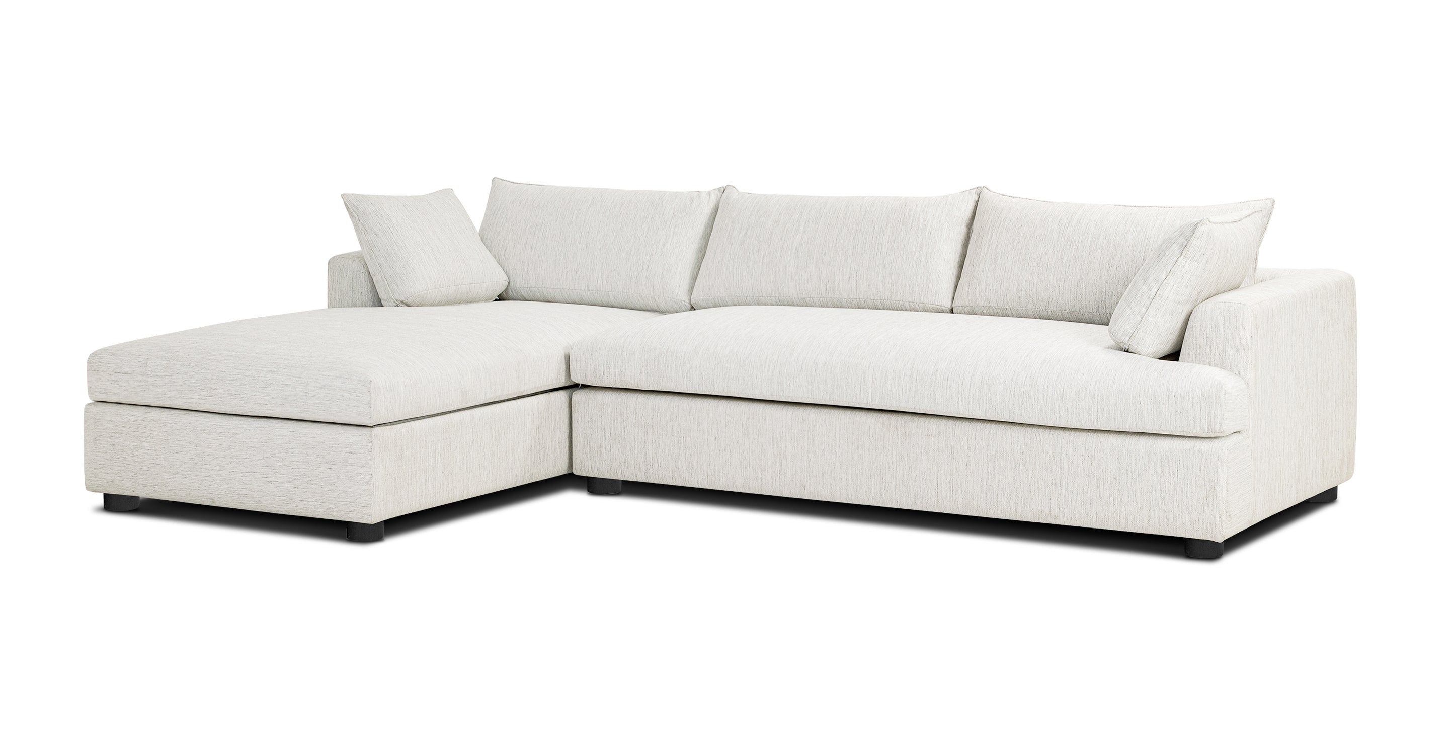 Milo Left-Facing Sleeper Sectional Sofa with Recliner - Modern L-Shaped Couch for Living Room, Family Room, and Home Theater Comfort