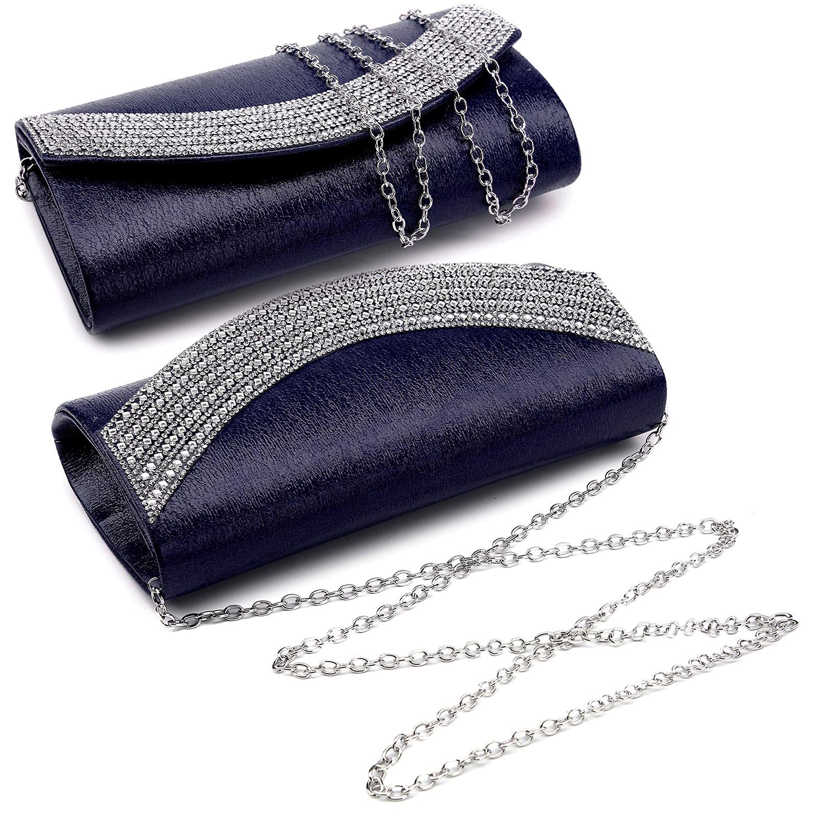 Dasein Women's Rhinestone Clutch Purse - Elegant Evening Bag for Wedding, Party, Prom & Formal Events | Perfect for Brides, Bridesmaids & Special Occasions