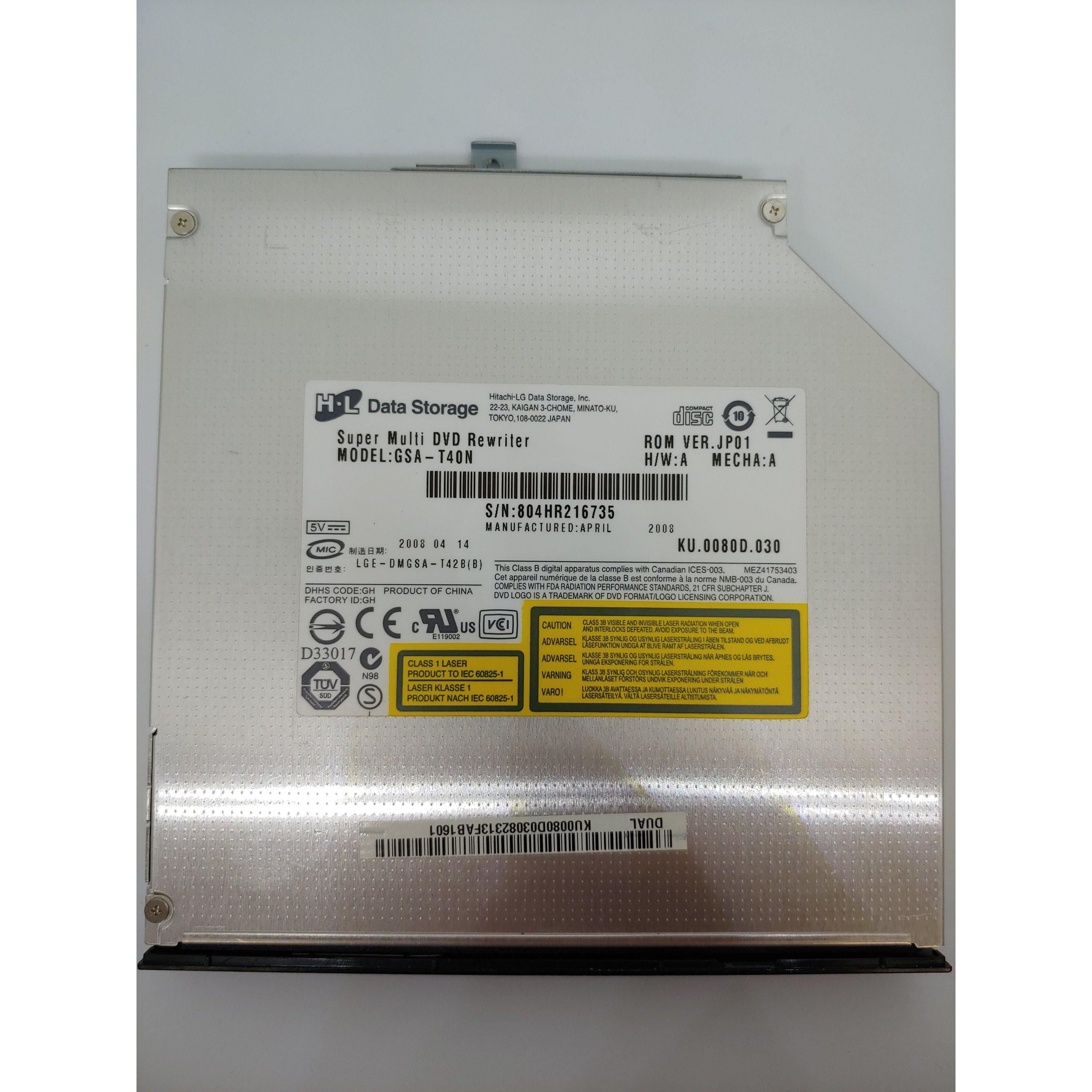 Used LGE DMGSA T42B(B) CD/DVD RW DL Optical Drive - Pulled from Working Laptop | Perfect for PC Upgrades, Data Recovery & Media Playback