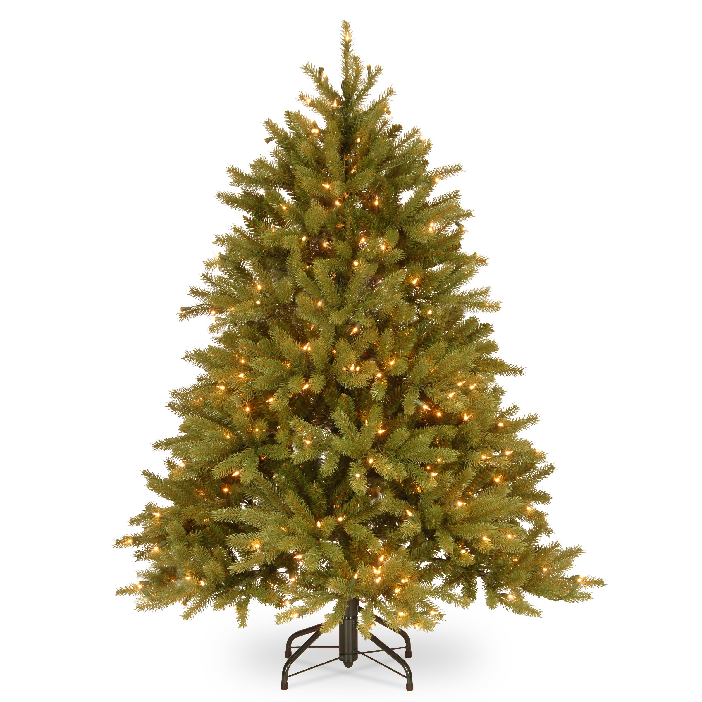 4.5 ft Pre-Lit Artificial Christmas Tree - Jersey Fraser Fir with Clear LED Lights for Holiday Home Decor