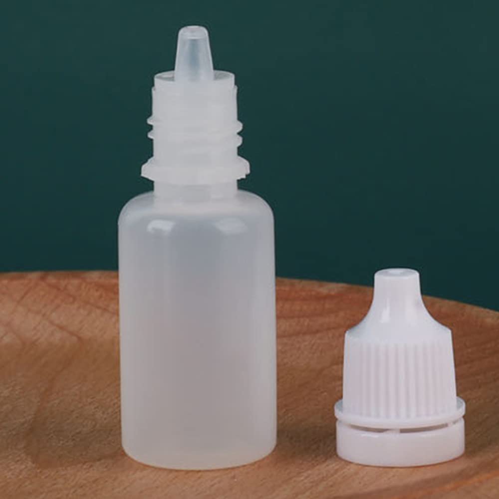Othmro 10-Pack 100ml (3.3oz) PE Plastic Dropper Bottles with White Caps - Leak-Proof Squeezable Liquid Sample Storage Containers for Lab, Travel, Kitchen & DIY Projects | Perfect for Essential Oils, Cosmetics & Medicine
