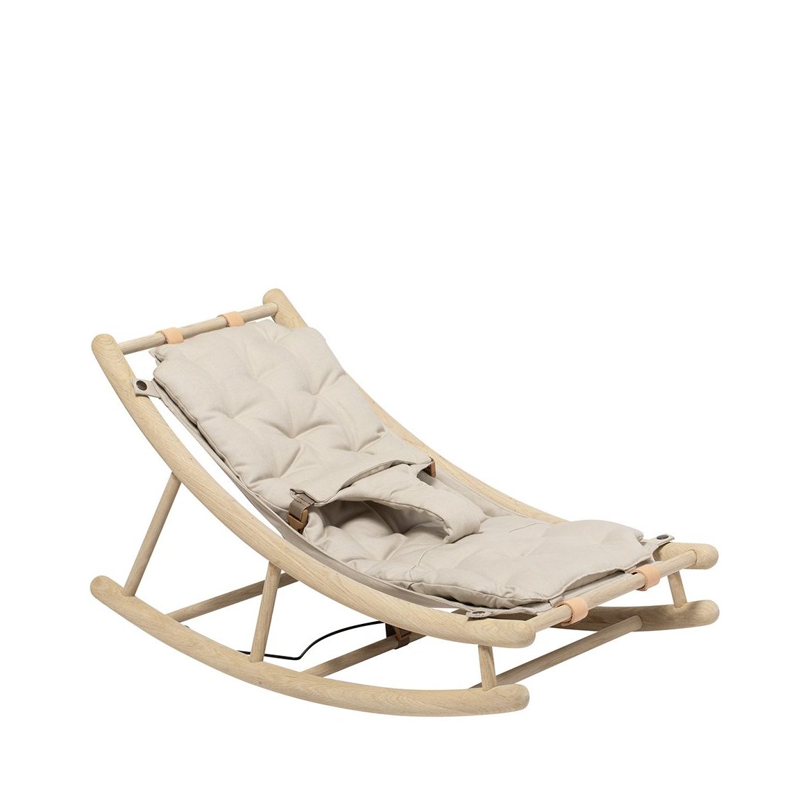 OLIVER FURNITURE Solid Oak Wood Baby Rocker Chair - Natural Wooden Nursery Rocking Chair for Infants & Toddlers - Perfect for Bedroom, Nursery, or Living Room