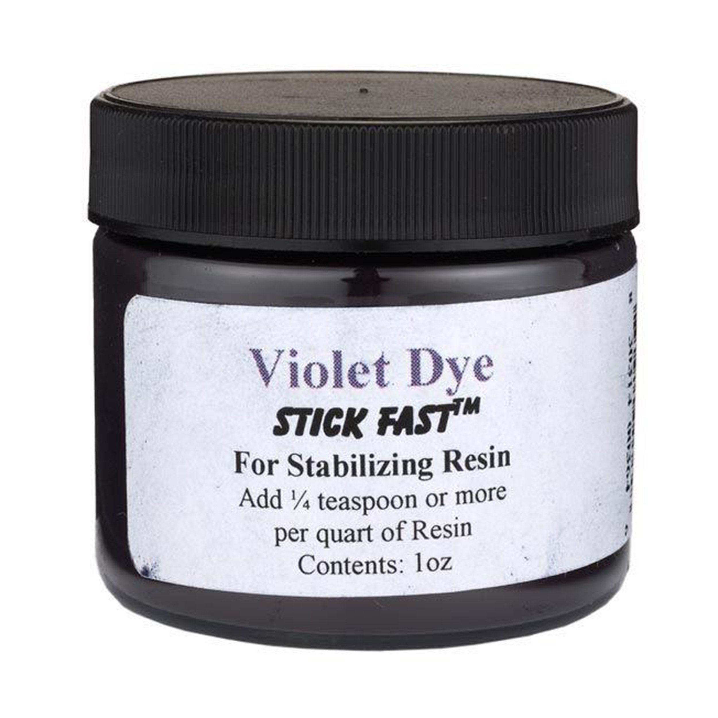 Stick Fast Violet Powder Dye for Stabilizing Resin - Vibrant Colorant for Epoxy Resin Crafts, Woodworking & DIY Projects | Perfect for Resin Jewelry, River Tables & Art Creations