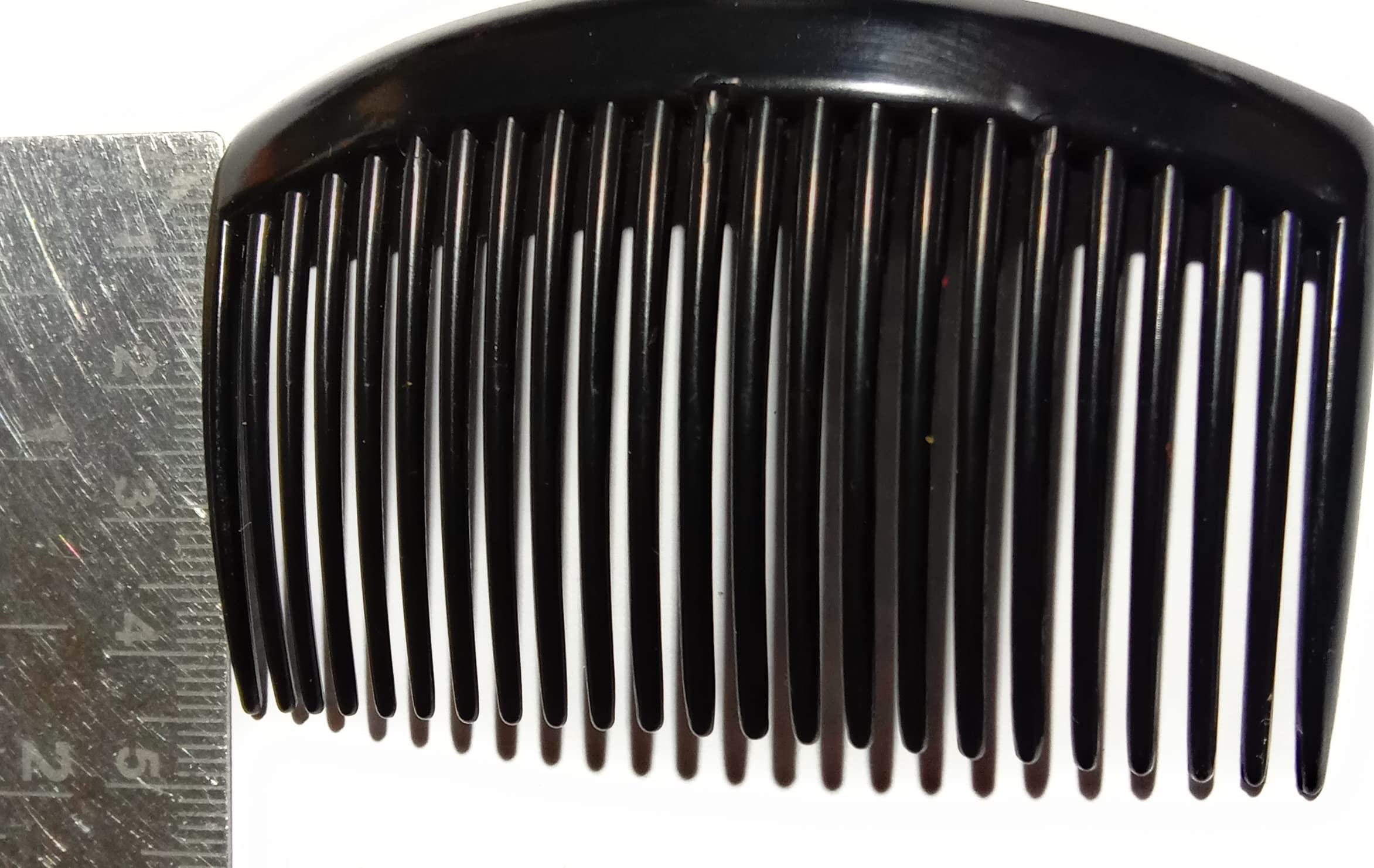 15-Piece Black Thin Side Hair Combs - Plastic Hair Clips & Hairpins for Women & Girls - Perfect for Styling, Updos & Everyday Use