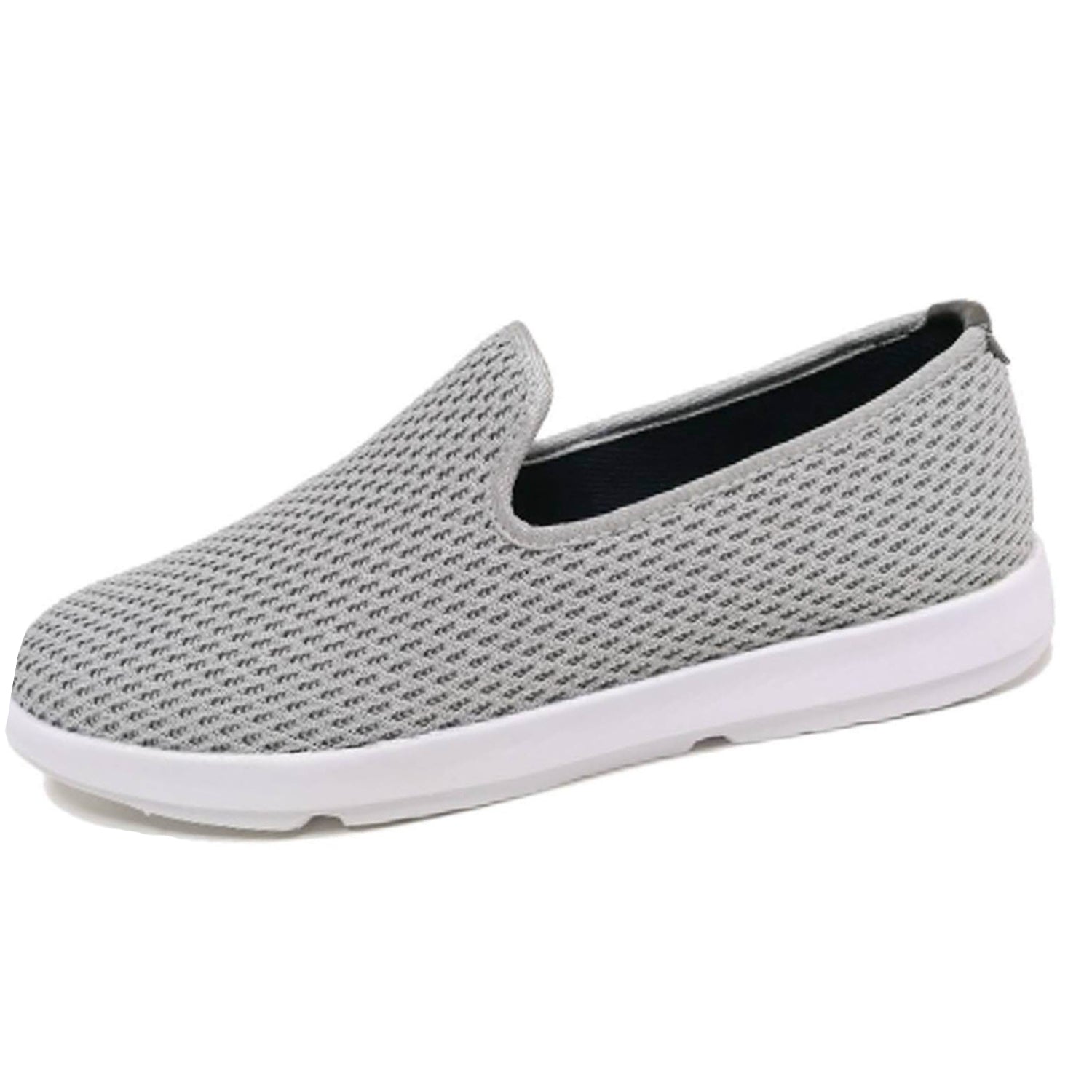 Men's Surge Grey FlyKnit Running Shoes - Lightweight & Breathable for Training, Jogging, and Gym Workouts - Final Sale