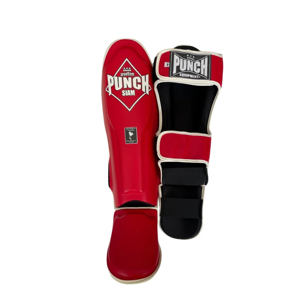 Premium Siam™ Leather Shin Pads - High-Quality Soccer Shin Guards for Men & Women - Perfect for Training, Matches & Sports Protection