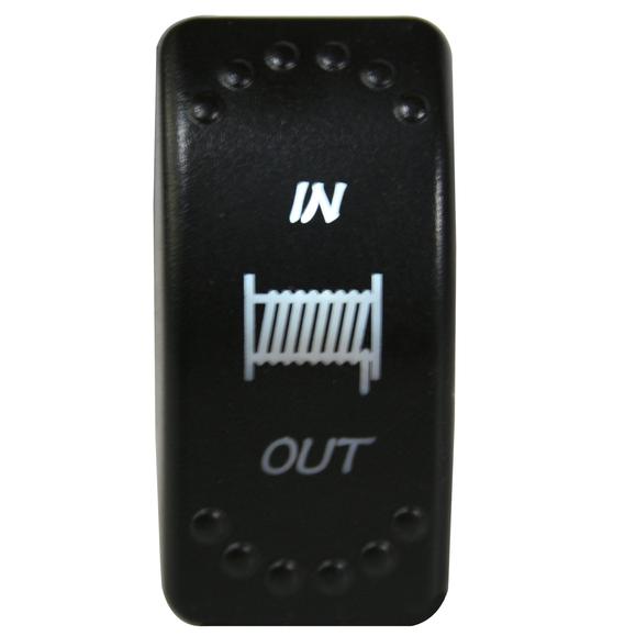 Bulldog Winch In Out Switch - Heavy Duty Rocker Toggle for Off-Road Vehicles & Trailers - Perfect for ATV, UTV, Jeep & Truck Winch Control - White