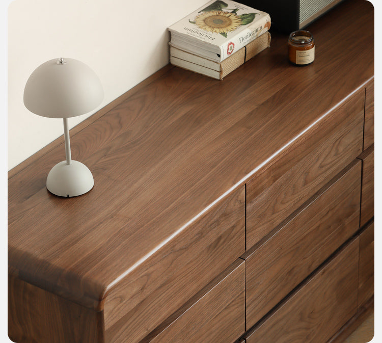 Premium Black Walnut & Golden Sandalwood Solid Wood Extendable Vanity Dressing Table - Perfect for Bedroom Makeup, Beauty Salon & Home Decor