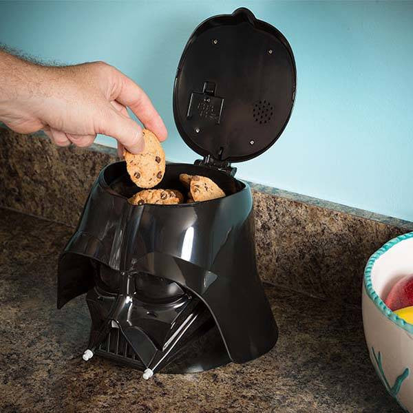 Star Wars Darth Vader Cookie Jar with Sound Effects - Perfect for Star Wars Fans, Kitchen Decor & Gift Ideas for Movie Lovers