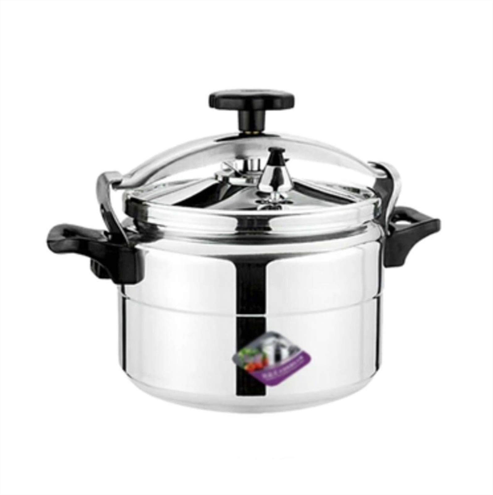 **18L Aluminum Alloy Explosion-Proof Pressure Cooker – Commercial Large Capacity Soup Pot & Multi-Function Steamer for Home & Restaurant Use – Induction Cooker Compatible (5L, Silver) – Perfect for Soups, Stews & Meal Prep**