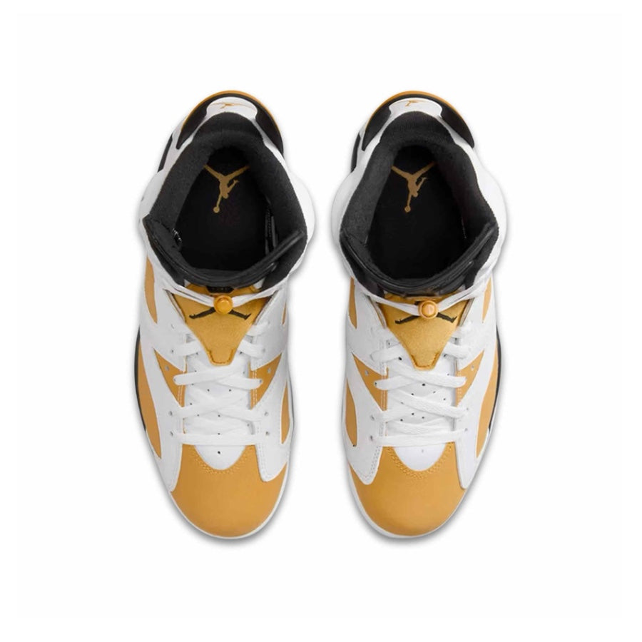 Air Jordan 6 Retro Men's Basketball Shoes - Yellow Ochre/Black Colorway | High-Top Sneakers for Streetwear & Basketball Performance