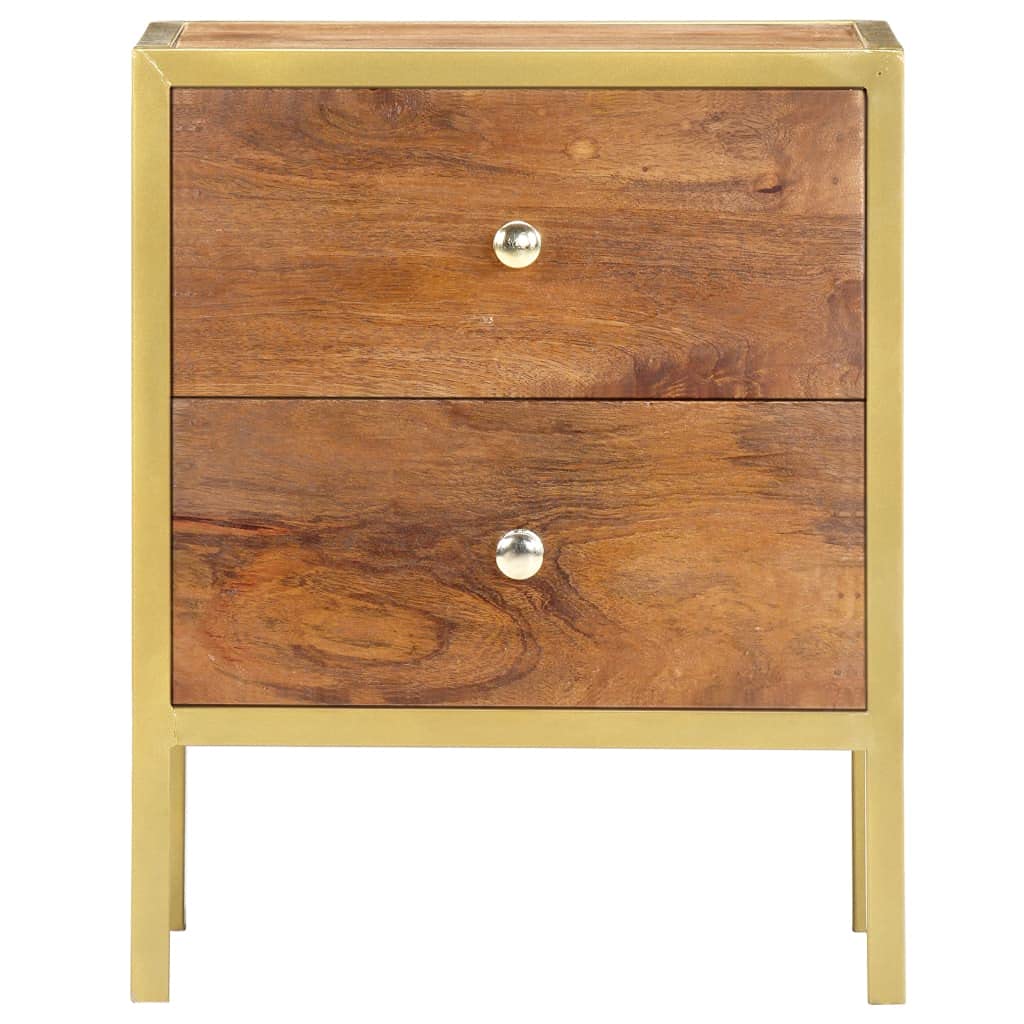 Modern Nightstand with 2 Drawers - 15.7
