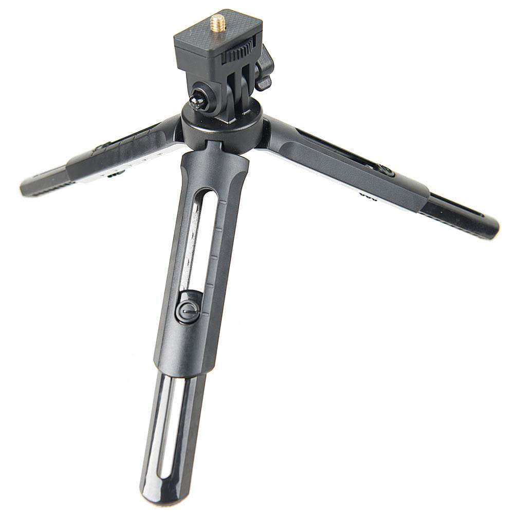 Adjustable Extendable Mini Tripod Stand with Universal Smartphone Holder - Perfect for Vlogging, Live Streaming & Photography (Compatible with iPhone & Android)