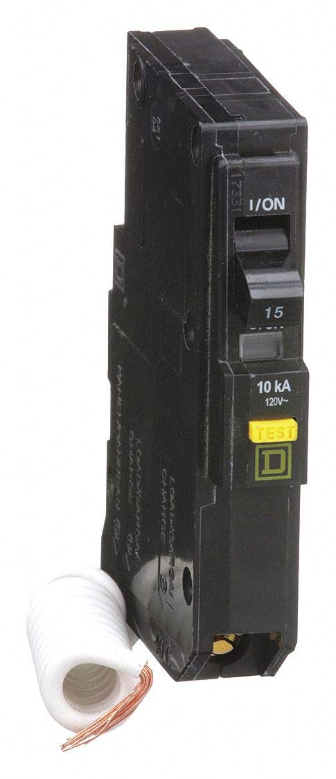 Square D QO 15 Amp Single Pole Plug-in Circuit Breaker 120VAC - Perfect for Home Electrical Panels and DIY Projects