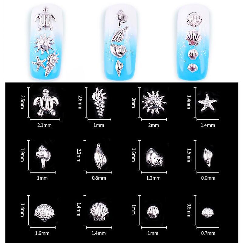 Ocean Theme Nail Art Decorating Wheel - Professional Manicure Tool for DIY Nail Designs, Perfect for Beach Parties and Summer Nail Art