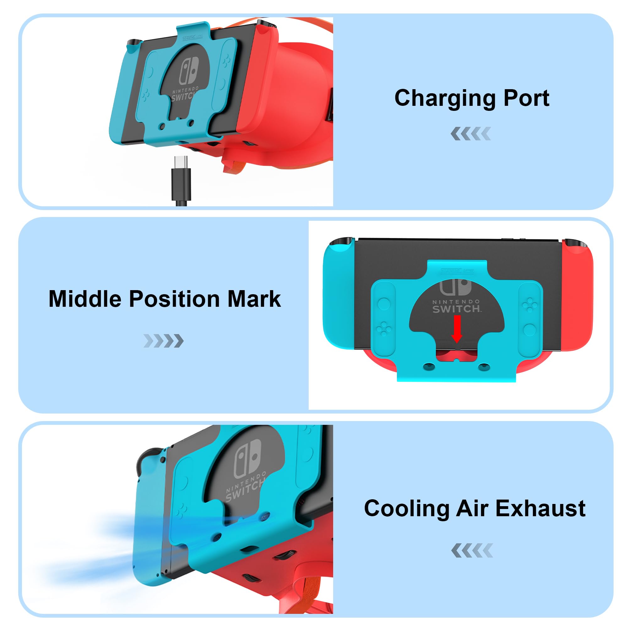 Upgraded VR Headset for Nintendo Switch & Switch OLED - Adjustable HD Lenses, Comfortable Head Strap | Virtual Reality Glasses for Gaming, 3D Movies & VR Experiences | Perfect Switch Accessory for Labo VR Kit & Family Entertainment