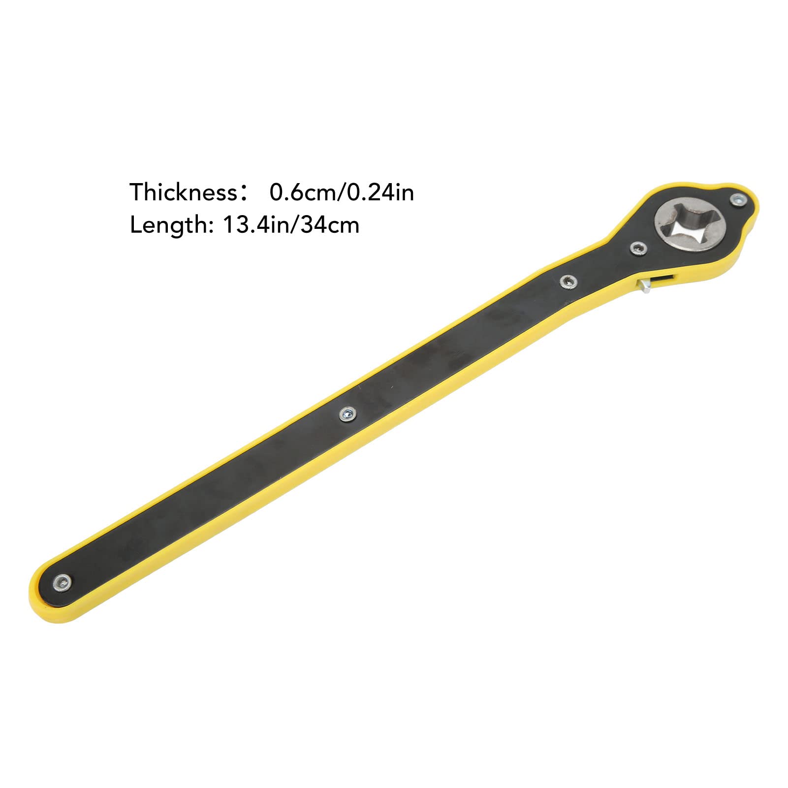 Cocoarm 13.4 Inch Heavy Duty Car Jack Ratchet Wrench - Long Handle Lug Wrench for Tire & Wheel Repair - Ideal for Emergency Roadside Assistance & DIY Auto Maintenance