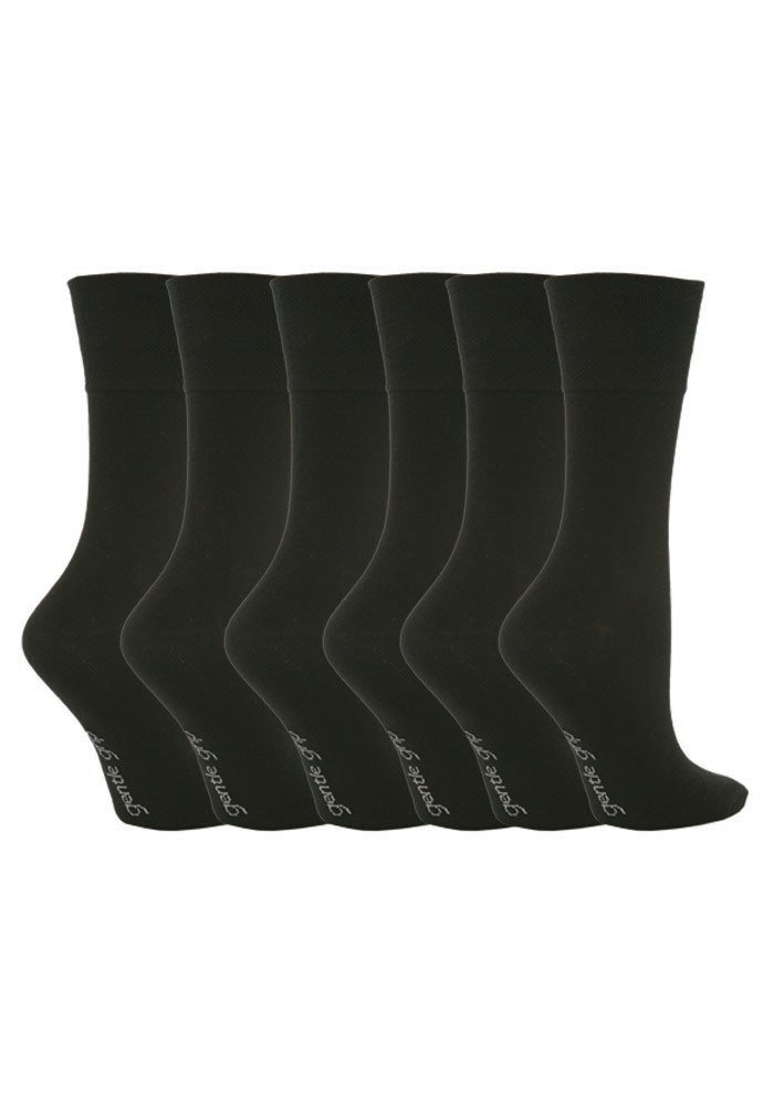 6 Pairs Women's Cotton Non-Slip Socks with Gentle Grip - Comfortable Everyday Wear for Home, Office & Yoga
