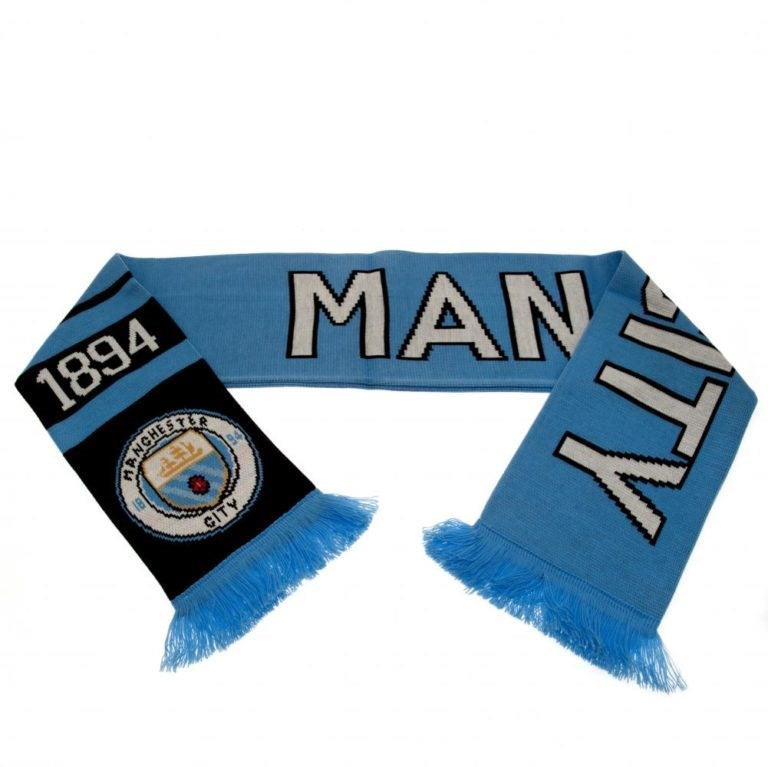 Manchester City FC Official Scarf - Premium Football Fan Gift for Men & Women - Perfect for Match Days & Cold Weather