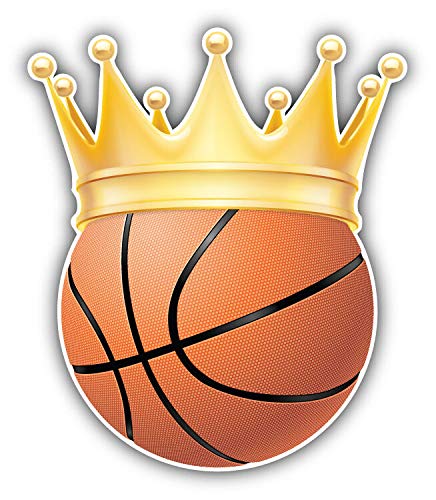 Golden Crown Basketball Stickers - 50 Pack for Scrapbooking, DIY Crafts, Bullet Journals, Photo Albums & Calendars - Perfect for Kids Art Projects, School Supplies & Creative Decorations