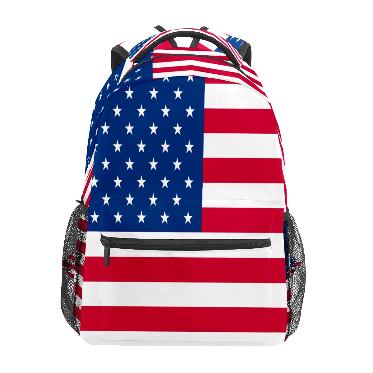 American Flag Backpack - Durable School Book Bag & Laptop Backpack for Travel, Hiking, Camping & Everyday Use | Patriotic Day Pack for Students & Outdoor Enthusiasts
