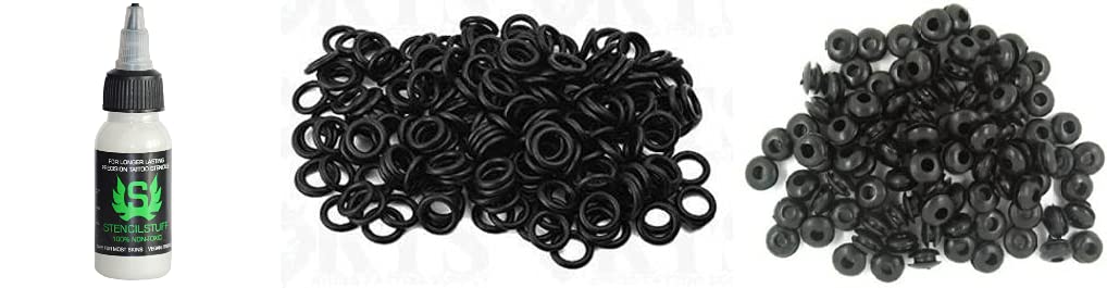 SHIELD PLUS Stencil Stuff - O-Ring & Grommet Combo Kit (201 Pieces) for DIY Crafts, Home Repairs, and Industrial Applications