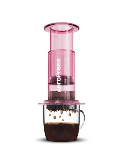 AeroPress Coffee Maker - Clear & Colorful Options for Espresso, Cold Brew & Travel | Perfect for Home, Office & Camping