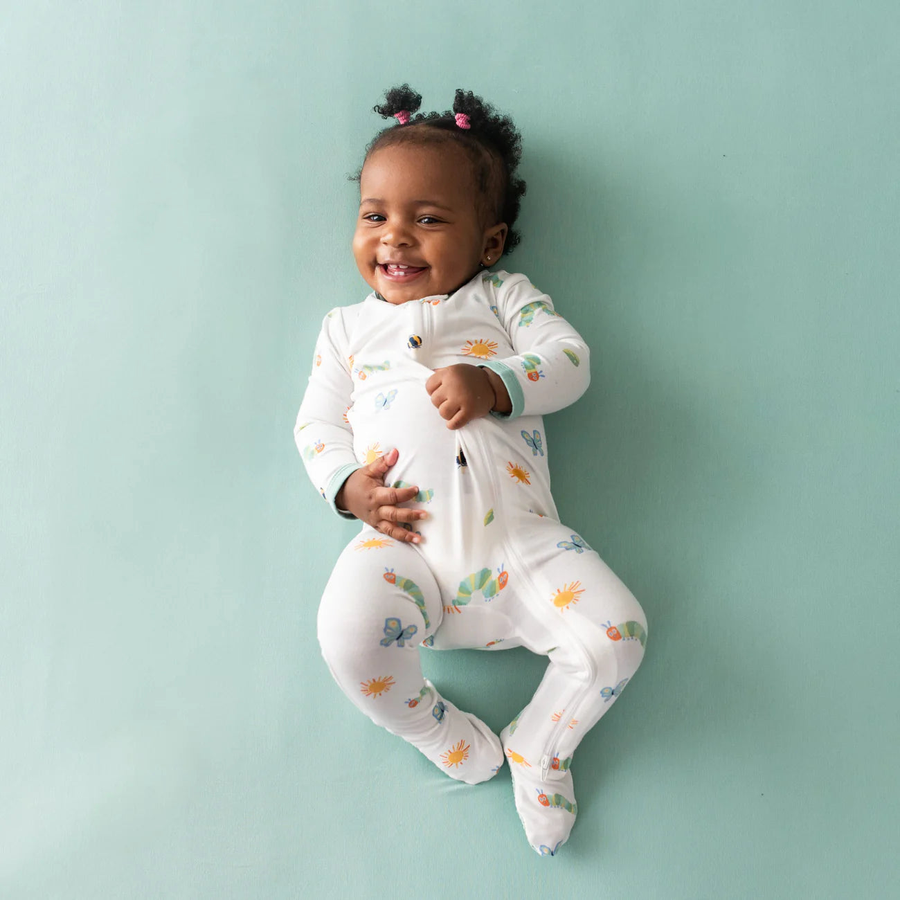Zippered Footie Pajamas - The Very Hungry Caterpillar & Friends Baby Sleepwear | Cozy Infant One-Piece for Bedtime & Nursery